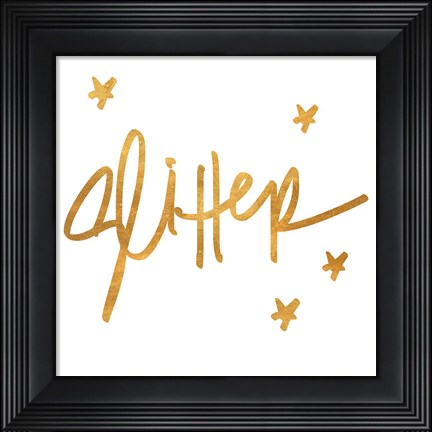 Framed Glitter Print
