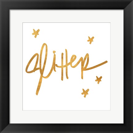 Framed Glitter Print