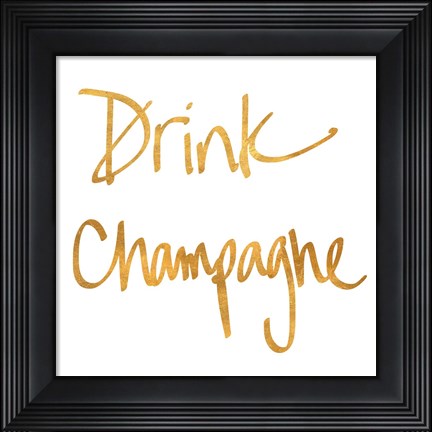 Framed Drink Champagne Print