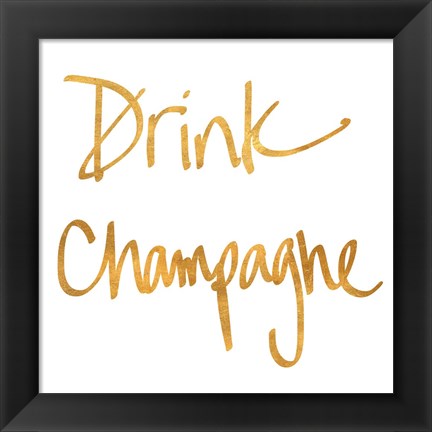 Framed Drink Champagne Print