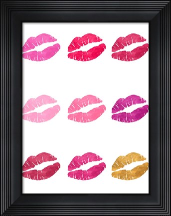 Framed Luscious Lips Print