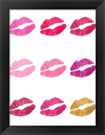 Framed Luscious Lips Print