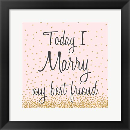 Framed Marry Hearts II Print