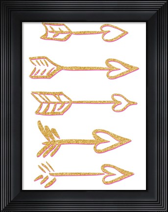 Framed Cupid&#39;s Arrows Print