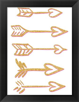 Framed Cupid&#39;s Arrows Print