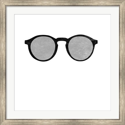 Framed Cool Glasses Print