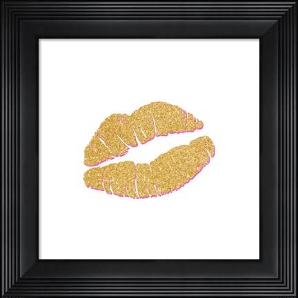 Framed Gold Kiss Print