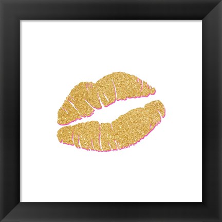 Framed Gold Kiss Print