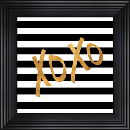 Framed Valentines Stripes III Print