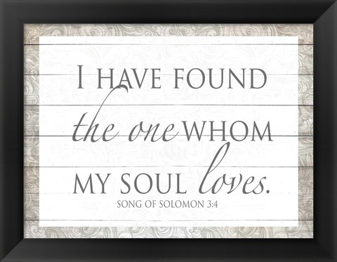 Framed Song of Solomon Print