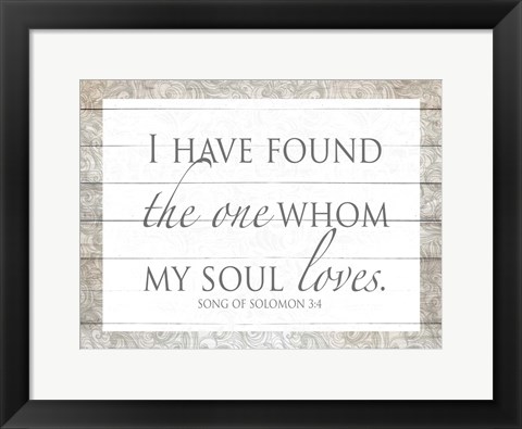 Framed Song of Solomon Print