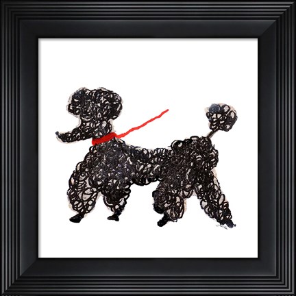Framed Central Park Poodle Print