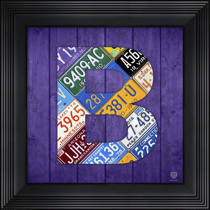 Framed B Print
