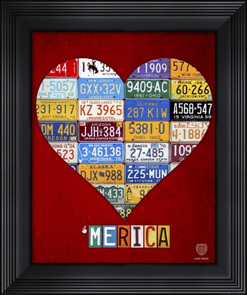 Framed &#39;Merica Print