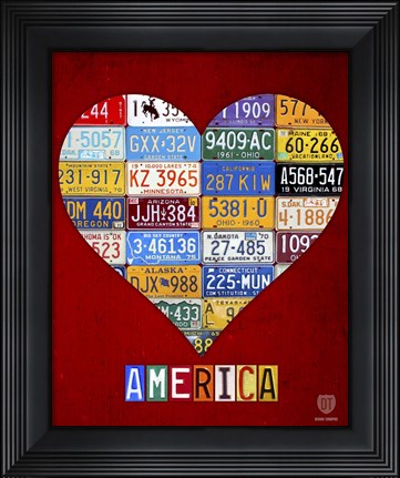 Framed America Print