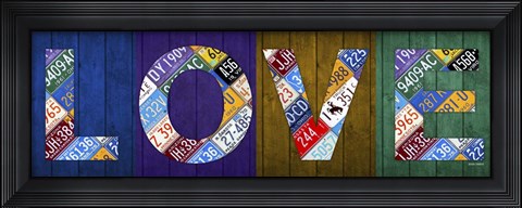Framed Love Print