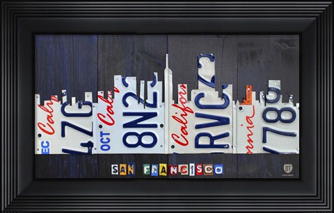 Framed San Francisco Skyline Print