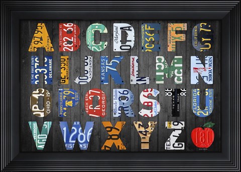 Framed Big Alphabet Print