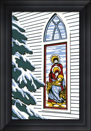 Framed Stained Glass Print