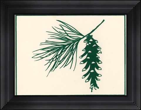 Framed Green Pine Print