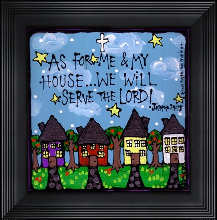 Framed My House Print