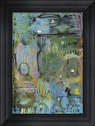 Framed Texture - Blue Green Print