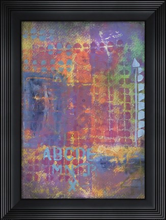 Framed Texture - ABC Print