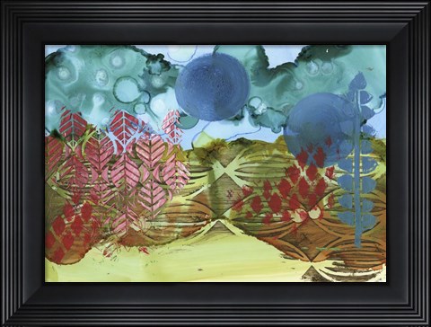 Framed Texture - Blue Sky Print