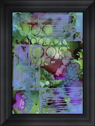 Framed Texture - Green Blue Print