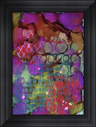 Framed Texture - Purple Red Print