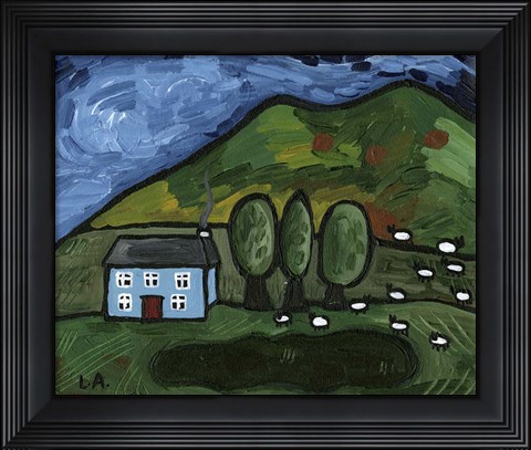 Framed Farm House Print