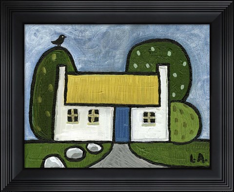 Framed Bird on a Tree Print