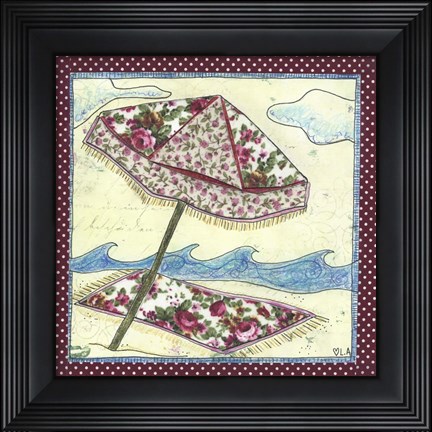 Framed At the Beach Print