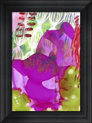 Framed Texture - Purple Print