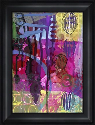 Framed Texture - Balloons Print