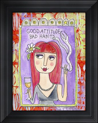 Framed Good Attitude Print