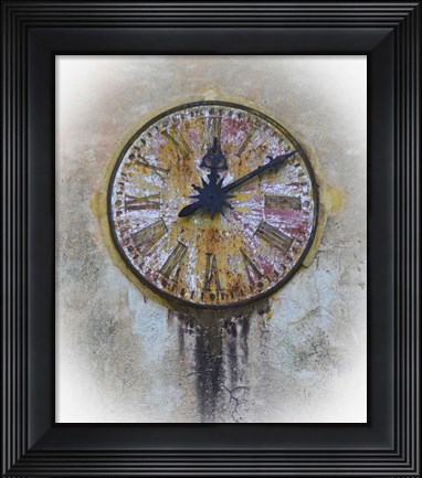 Framed Italy Clock 1 Print