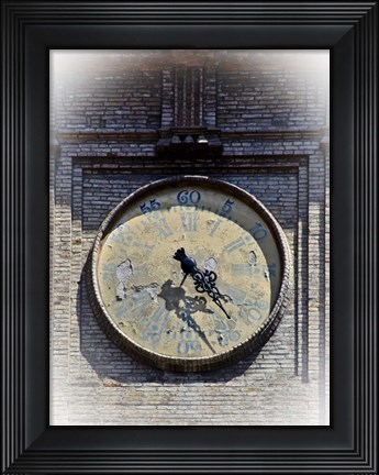 Framed Italy Clock 2 Print
