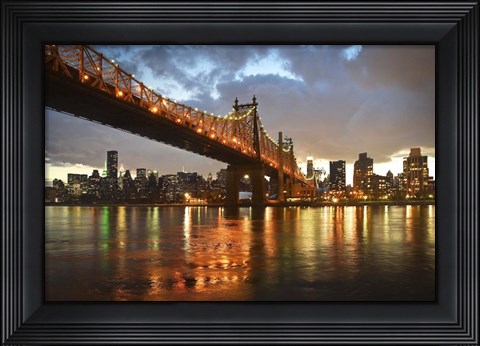 Framed City at Dusk Print