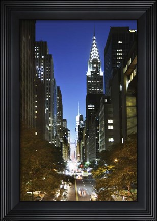 Framed Tudor 1 Less Blue Print