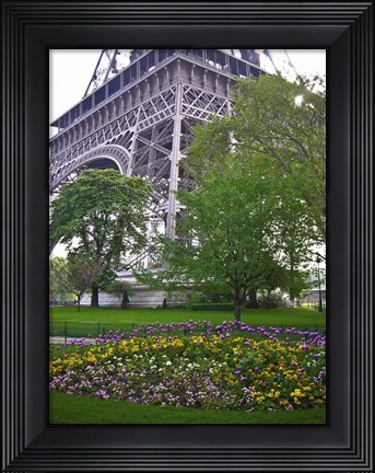 Framed Eiffel Gardens Print