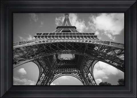 Framed Eiffel 7 BW Print