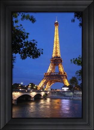 Framed Eiffel Tower 3 Print