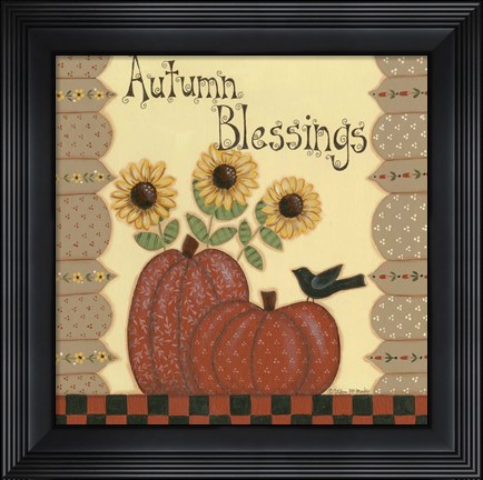 Framed Autumn Blessings Print