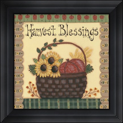 Framed Harvest Blessings Print