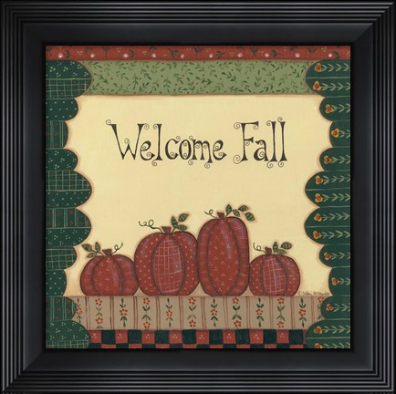 Framed Welcome Fall Print