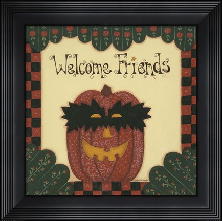 Framed Welcome Friends Print