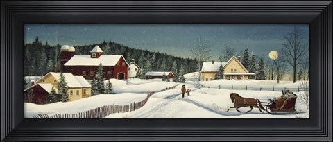 Framed Grandmas House Painting Notepaper Print