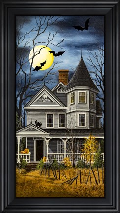 Framed Skull House 2 Print