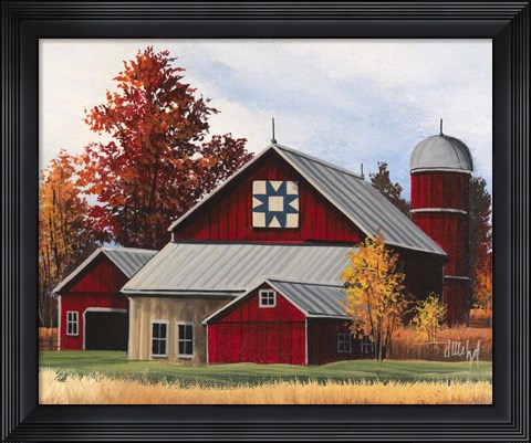 Framed Fall Barn Print